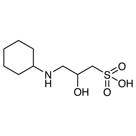 3-(Cyclohexylamino)-2-hydroxypropane-1-sulfonic Acid Chemical Structure of 3-(Cyclohexylamino)-2-hydroxypropane-1-sulfonic Acid