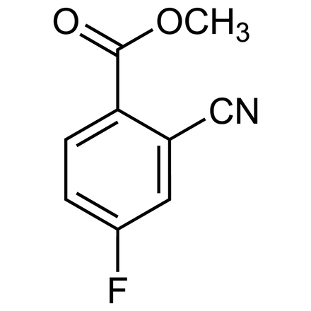 Methyl 2-Cyano-4-fluorobenzoate Chemical Structure of Methyl 2-Cyano-4-fluorobenzoate