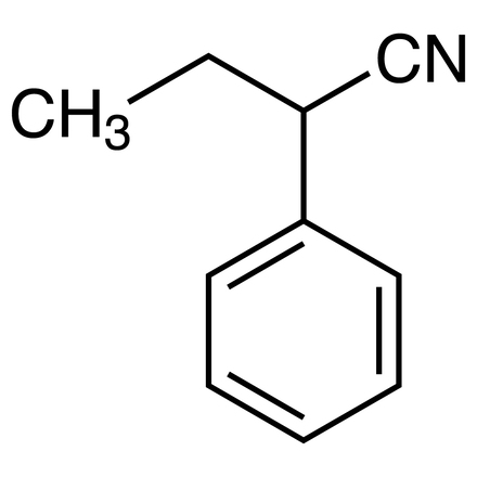 2-Phenylbutanenitrile Chemical Structure of 2-Phenylbutanenitrile