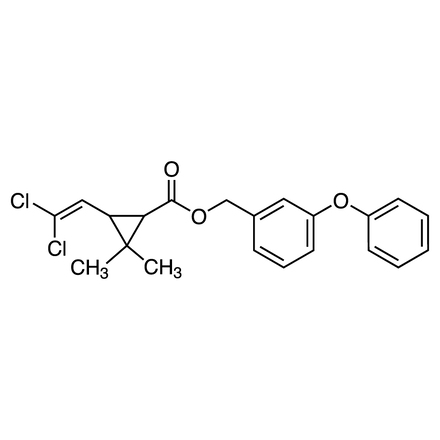 Permethrin (mixture of isomers) Chemical Structure of Permethrin (mixture of isomers)