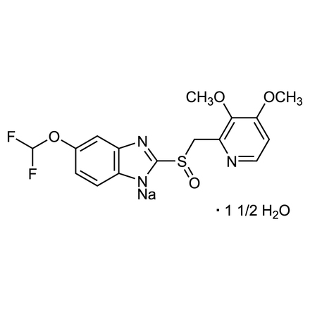 Pantoprazole Sodium Sesquihydrate Chemical Structure of Pantoprazole Sodium Sesquihydrate
