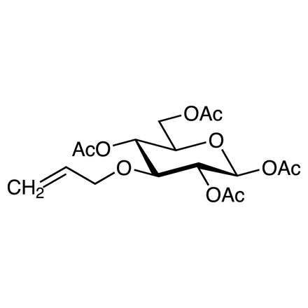 1,2,4,6-Tetra-O-acetyl-3-O-allyl-beta-D-glucopyranose Chemical Structure of 1,2,4,6-Tetra-O-acetyl-3-O-allyl-beta-D-glucopyranose