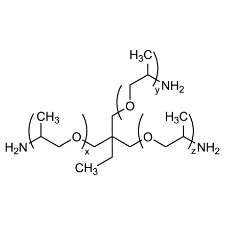 Trimethylolpropane Poly(oxypropylene)triamine (Mw = ca. 440) Chemical Structure of Trimethylolpropane Poly(oxypropylene)triamine (Mw = ca. 440)