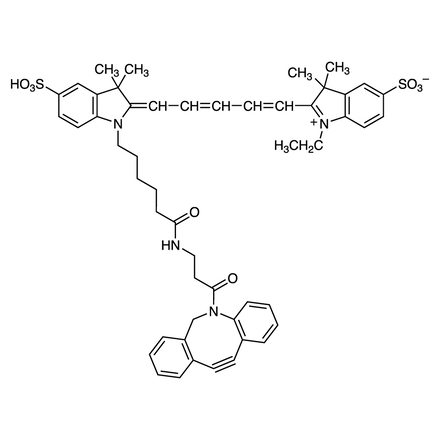 Sulfo-Cyanine 5 DBCO Chemical Structure of Sulfo-Cyanine 5 DBCO