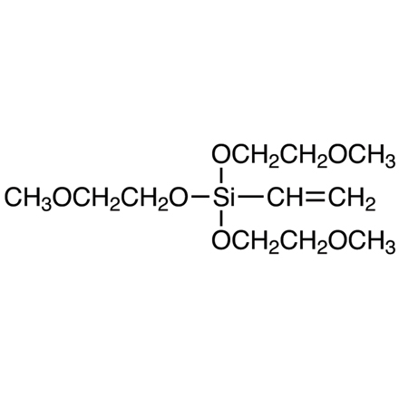 Vinyltris(2-methoxyethoxy)silane Chemical Structure of Vinyltris(2-methoxyethoxy)silane