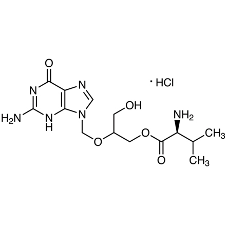 Valganciclovir Hydrochloride Chemical Structure of Valganciclovir Hydrochloride
