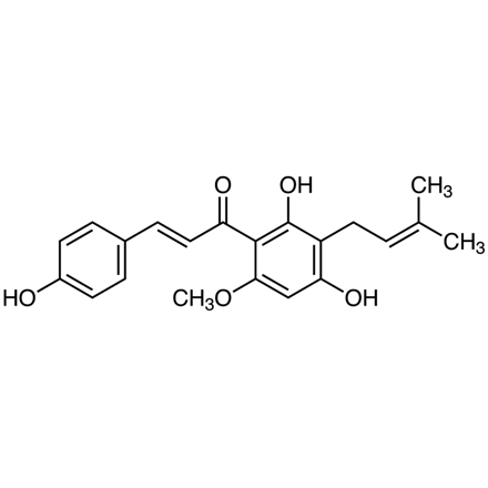 Xanthohumol Chemical Structure of Xanthohumol