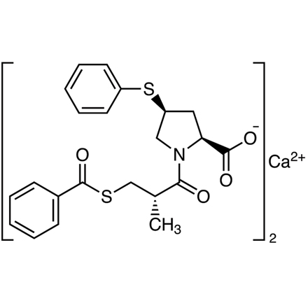 Zofenopril Calcium Chemical Structure of Zofenopril Calcium