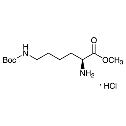 H-Lys(Boc)-OMe.HCl Chemical Structure of H-Lys(Boc)-OMe.HCl